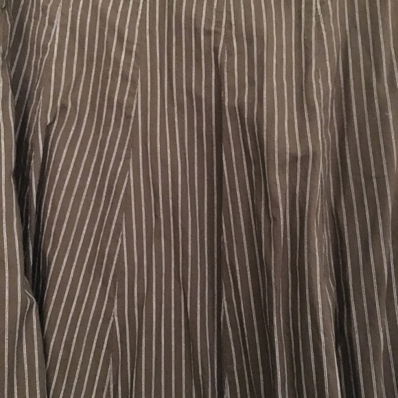 GAP COTTON PINSTRIPED MIDI SKIRT - Picture 3 of 4